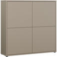 HIGHBOARD  124,5/121,5/34,9 cm  - Taupe/Grau, MODERN, Holzwerkstoff/Kunststoff (124,5/121,5/34,9cm) - Carryhome