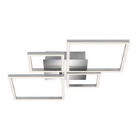 LED-DECKENLEUCHTE 75/47/7,3 cm  - Chromfarben/Alufarben, Design, Kunststoff/Metall (75/47/7,3cm)