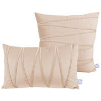 ZIERKISSENSET 2-teilig 30x45/50x45 cm  - Champagner, KONVENTIONELL, Textil (30x45/50x45cm)