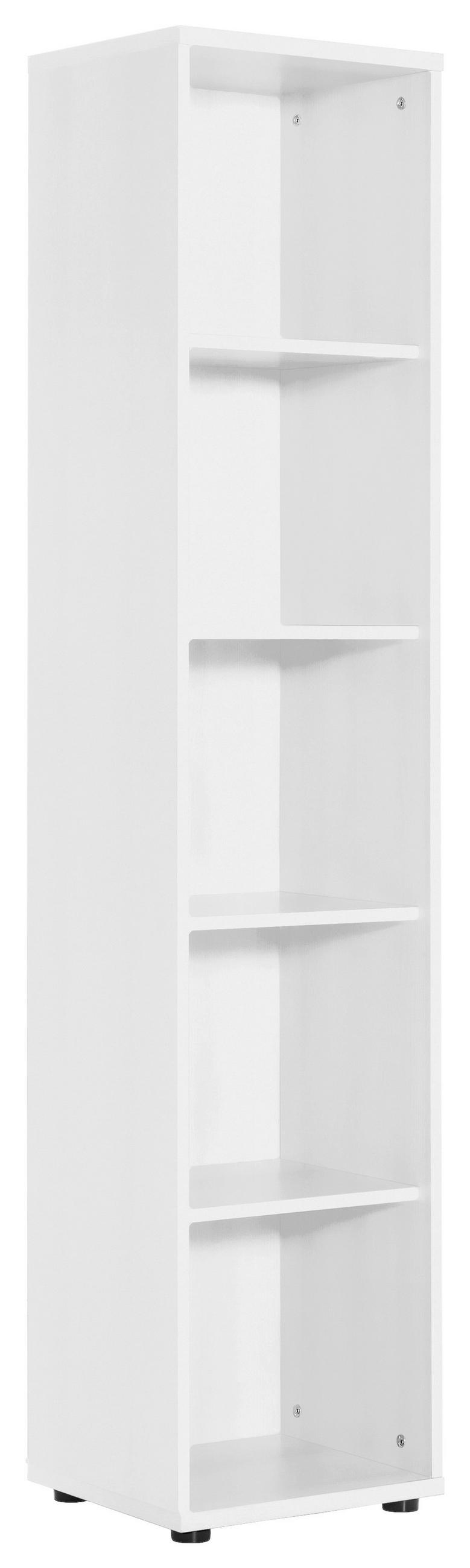 AKTENREGAL Weiß  - Schwarz/Weiß, Basics, Holzwerkstoff/Kunststoff (39,3/182,4/34,5cm) - MID.YOU