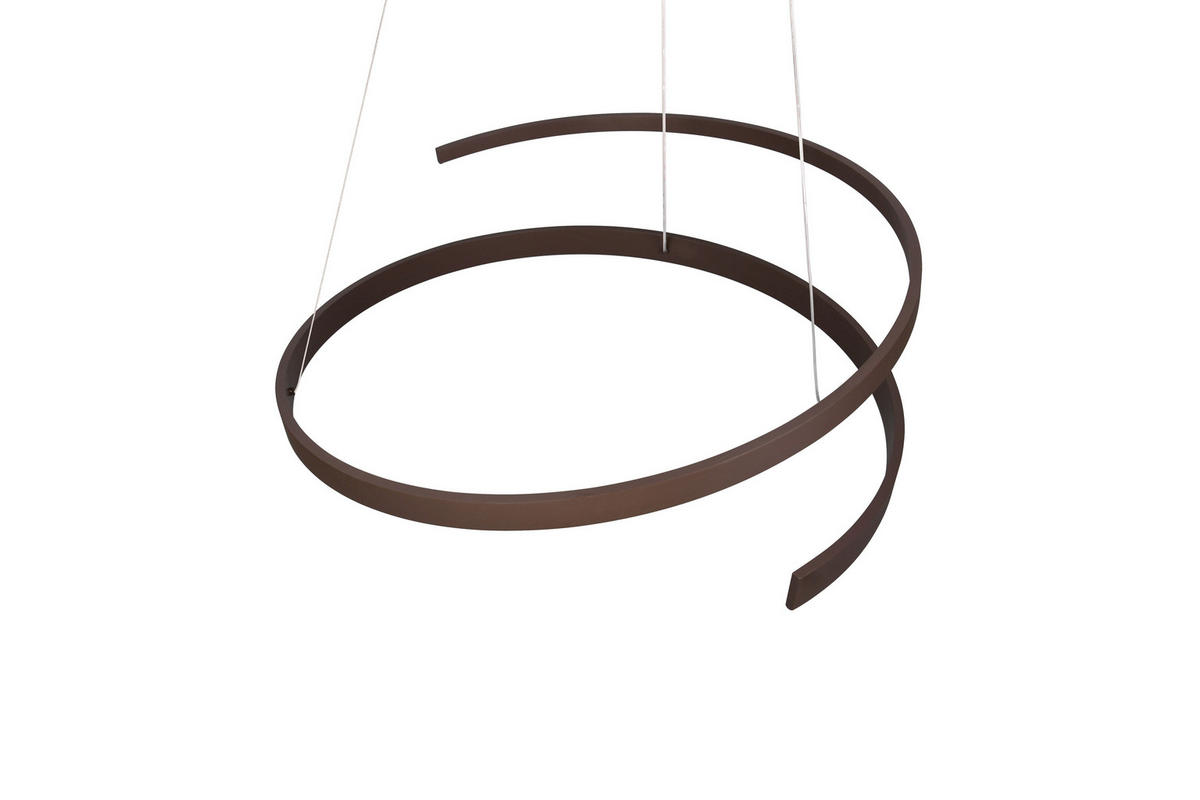 LED-HÄNGELEUCHTE 75/200 cm  - Braun, Design, Metall (75/200cm) - Cinque