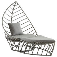 RELAXAČNÍ KŘESLO, kov, plast, textil - šedá/antracitová, Design, kov/textil (150/150/120cm) - Amatio