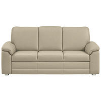 3-SITZER-SOFA Chenille Sandfarben  - Sandfarben/Alufarben, Konventionell, Textil/Metall (208/96/89cm) - Beldomo Comfort