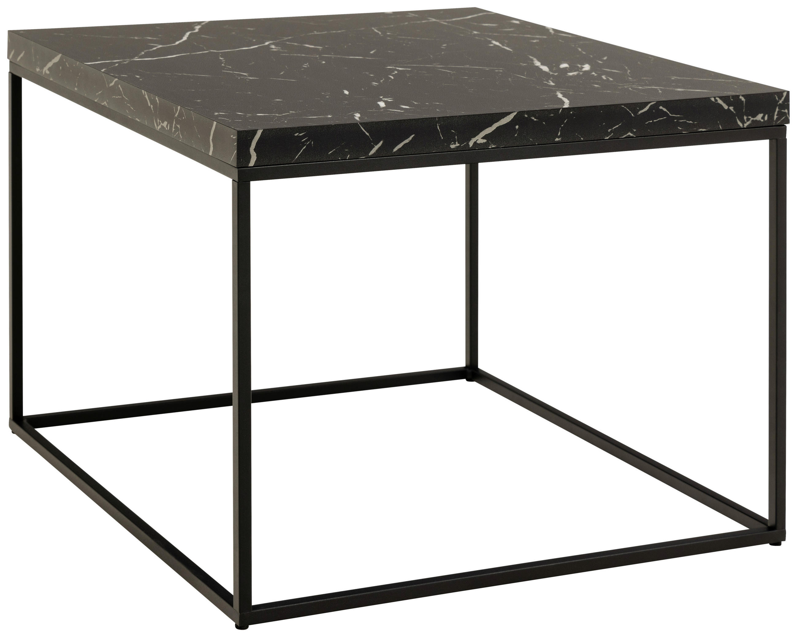 Livetastic Couchtisch Schwarz 60x45x60 cm