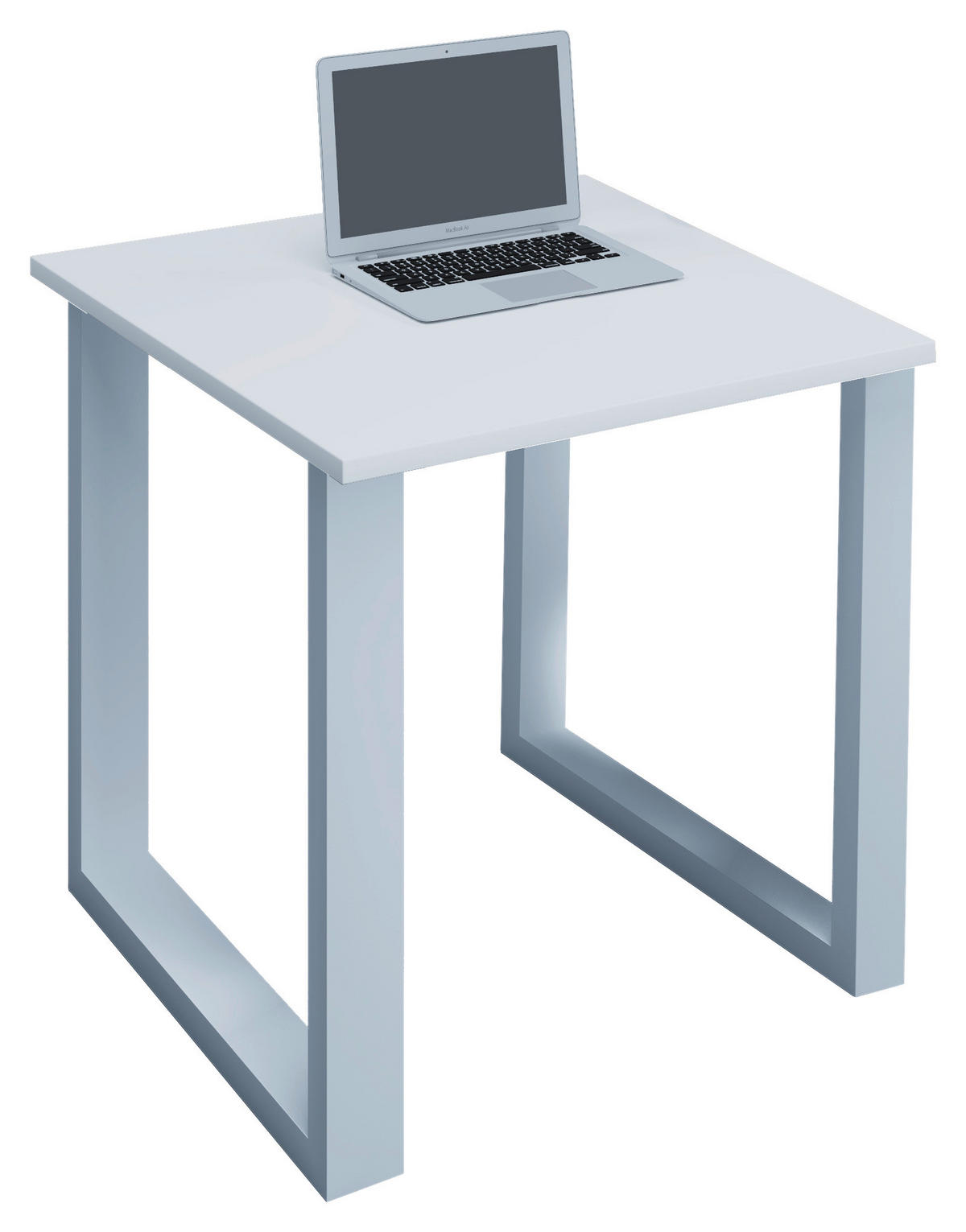 BUREAU 80/50/76 cm blanc  - blanc, Modern, métal/matériau de bois (80/50/76cm) - MID.YOU