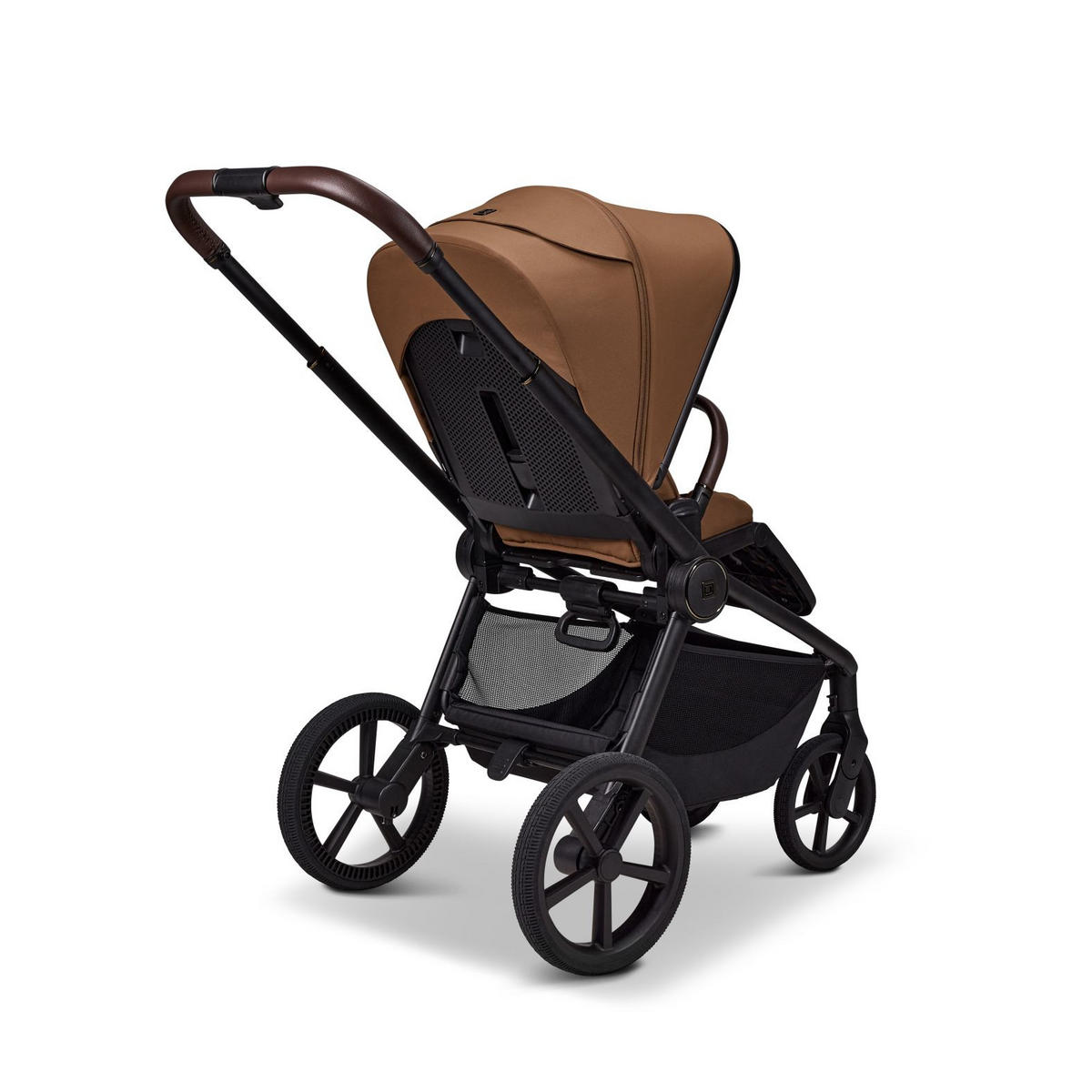 KOMBIKINDERWAGEN  Resea Fold  cognac  - Cognac/Schwarz, Basics, Textil/Metall (116/57/94cm) - Moon