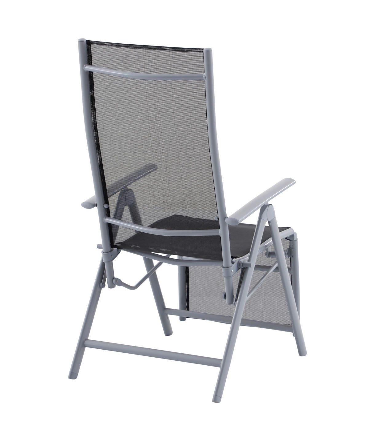 GARTENSESSEL Aluminium Grau, Schwarz  - Schwarz/Grau, MODERN, Kunststoff/Metall (56/112/81cm) - Gardenson