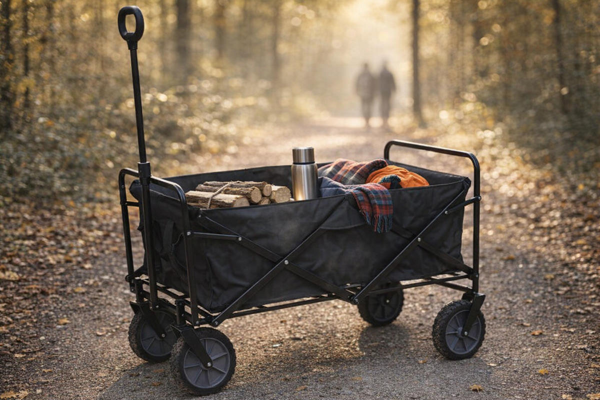BOLLERWAGEN Schwarz 99/53/105 cm  - Schwarz, Basics, Kunststoff/Metall (99/53/105cm)