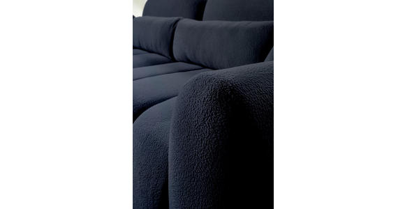 SCHLAFSOFA Webstoff Dunkelblau  - Schwarz/Dunkelblau, KONVENTIONELL, Kunststoff/Textil (262/93/117cm) - Carryhome