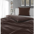 BETTWÄSCHE 2-teilig Mavie Satin 140/200 cm  - Braun, Basics, Textil (140/200cm) - Novel