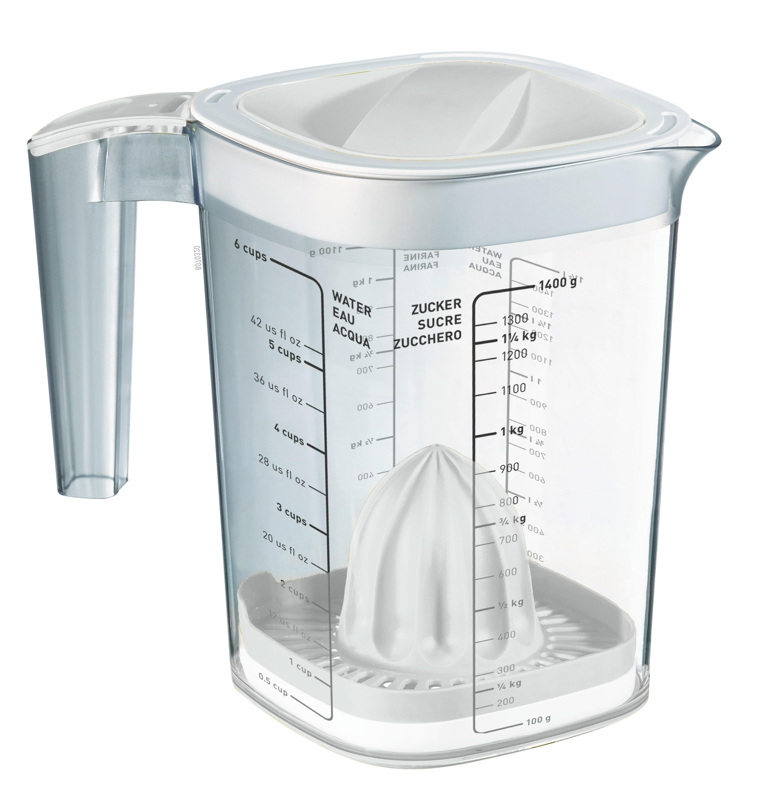 MESSBECHER - Transparent/Weiß, Basics, Kunststoff (19,7/14/17,5cm) - Rotho
