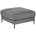 HOCKER Feincord Grau  - Schwarz/Grau, Design, Textil/Metall (90/43/90cm) - Dieter Knoll