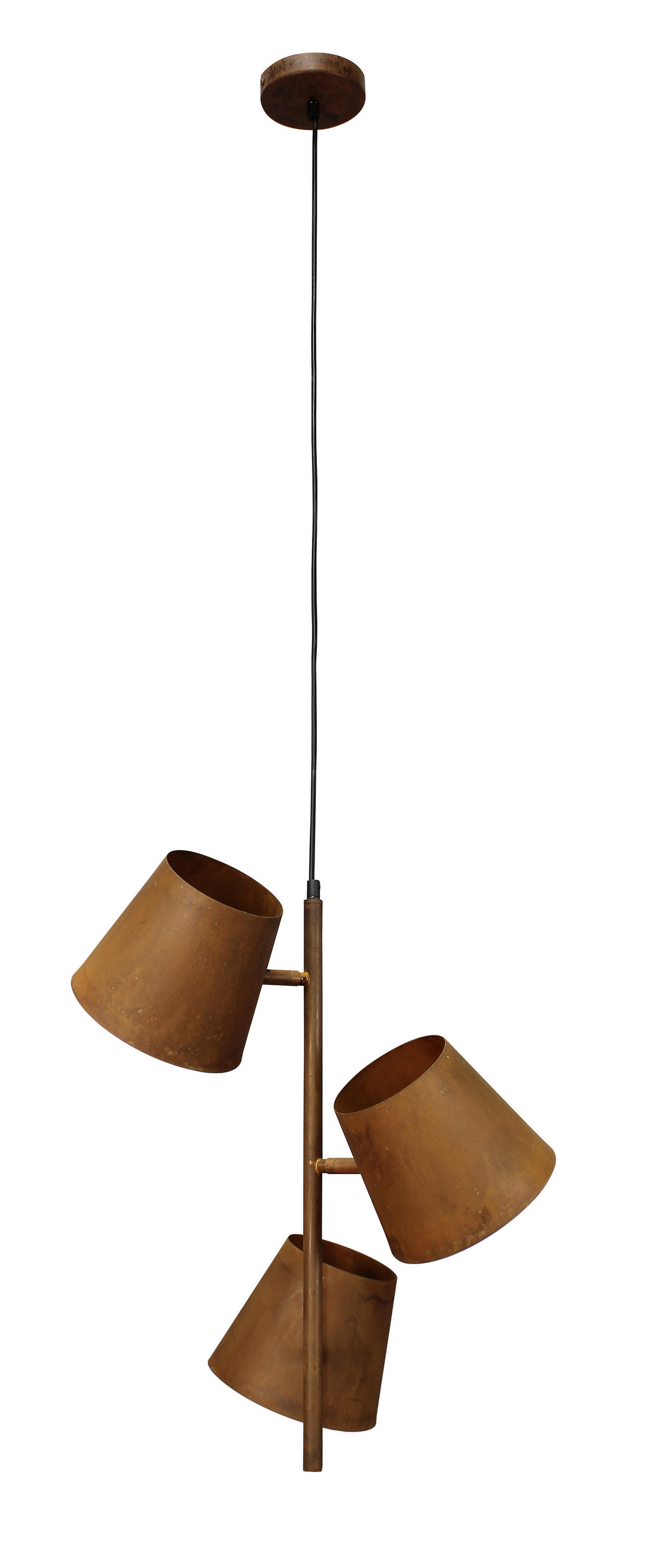 HÄNGELEUCHTE Colt 49/150 cm   - Rostfarben, Design, Metall (49/150cm)