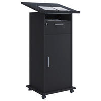 STEHPULT 60/50/120 cm  - Schwarz, Basics, Holzwerkstoff (60/50/120cm) - MID.YOU