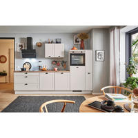KÜCHENBLOCK PN 435 300 cm  in Eichefarben, Kaschmir  - Kaschmir/Eichefarben, Design, Holzwerkstoff/Metall (300cm) - Pino