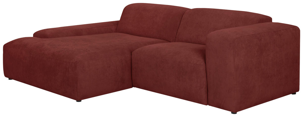 HÖRNSOFFA i manchester röd  - röd/svart, Design, textil/plast (170/252cm) - MID.YOU