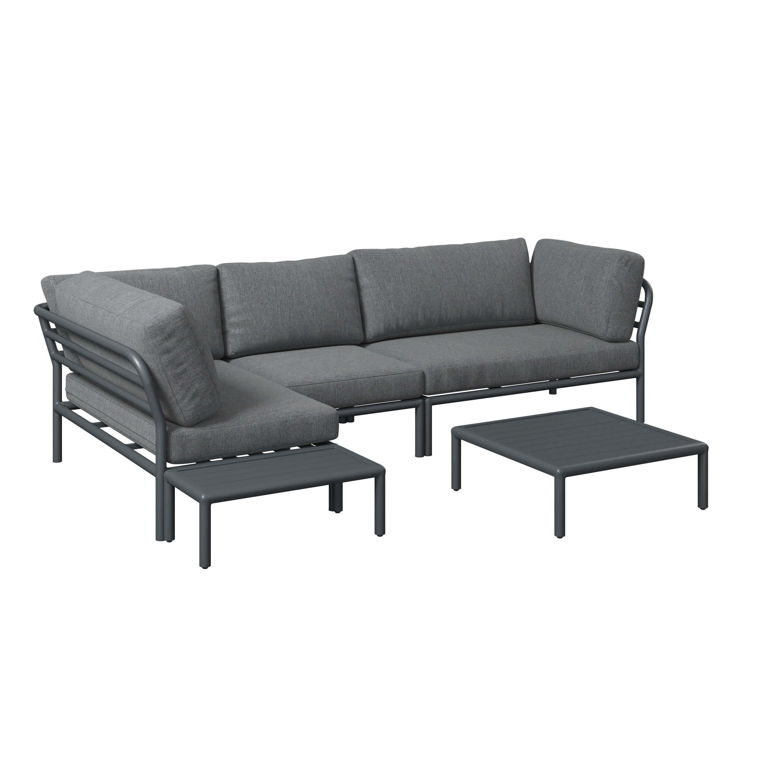 Amatio Loungegarnitur Anthrazit, Dunkelgrau 289x169 cm