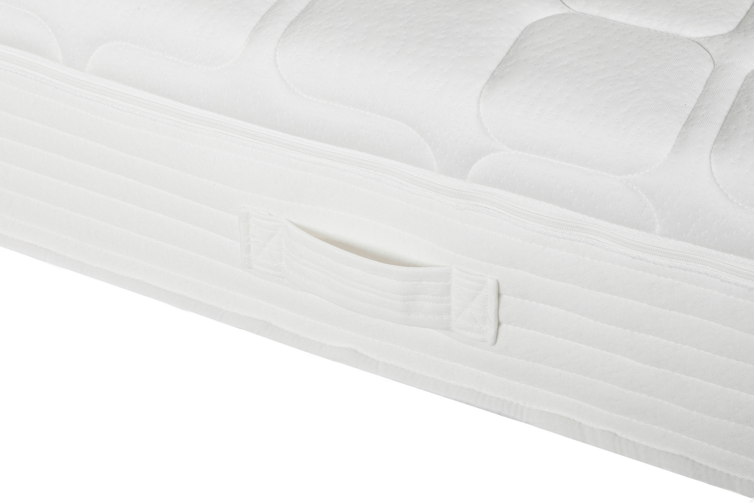 BOXSPRINGMATRATZE inkl. Topper - Weiß, Basics, Textil (180/200cm) - Xora