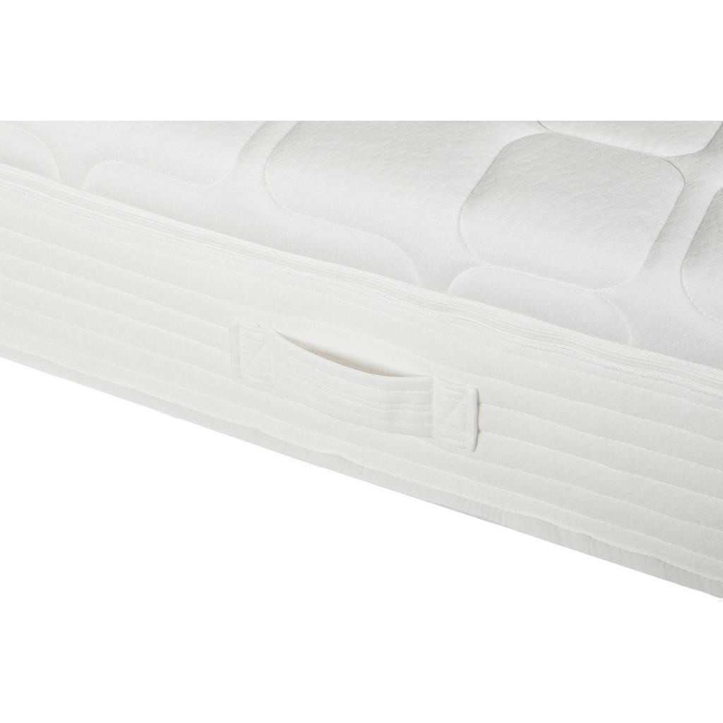 Thumbnail - Xora Boxspringmatratze, Weiß, Textil, H2, 7-Zonen, Höhe ca. 23 cm, Füllung: Polyester, 140x200 cm, Made in Germany, Oeko...
