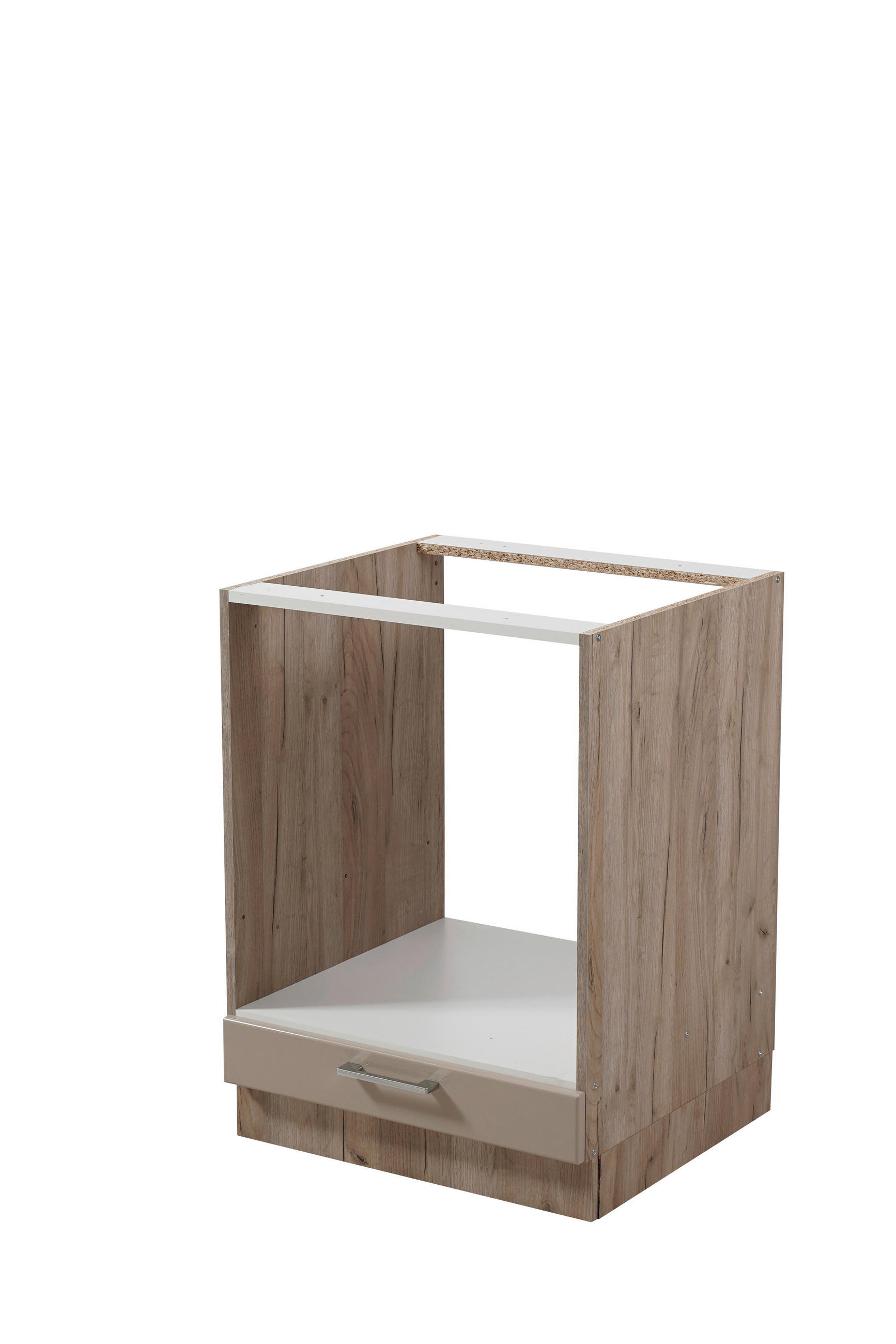 KONYHAI ALSÓSZEKRÉNY - bézs, Basics, faalapú anyag (60/56,5/82cm) - Carryhome