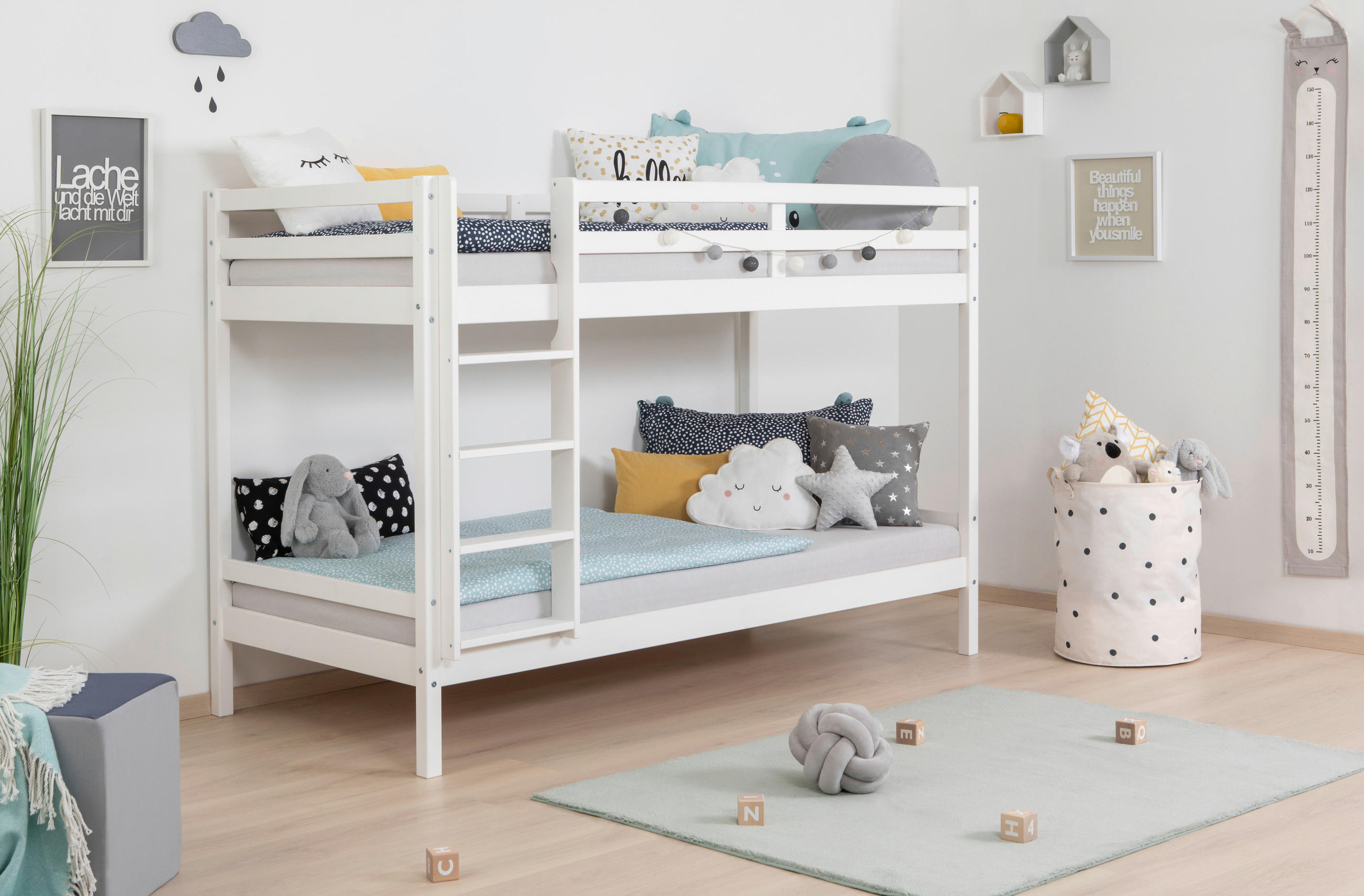 ETAGENBETT 90/200 cm Weiß  - Weiß, MODERN, Holz (90/200cm) - MID.YOU
