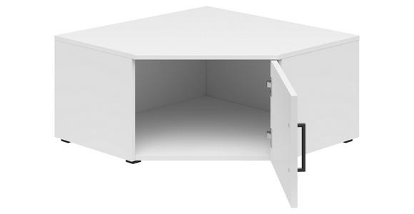 AUFSATZSCHRANK 71,5/35/71,5 cm - Schwarz/Weiß, MODERN, Holzwerkstoff/Kunststoff (71,5/35/71,5cm) - Carryhome