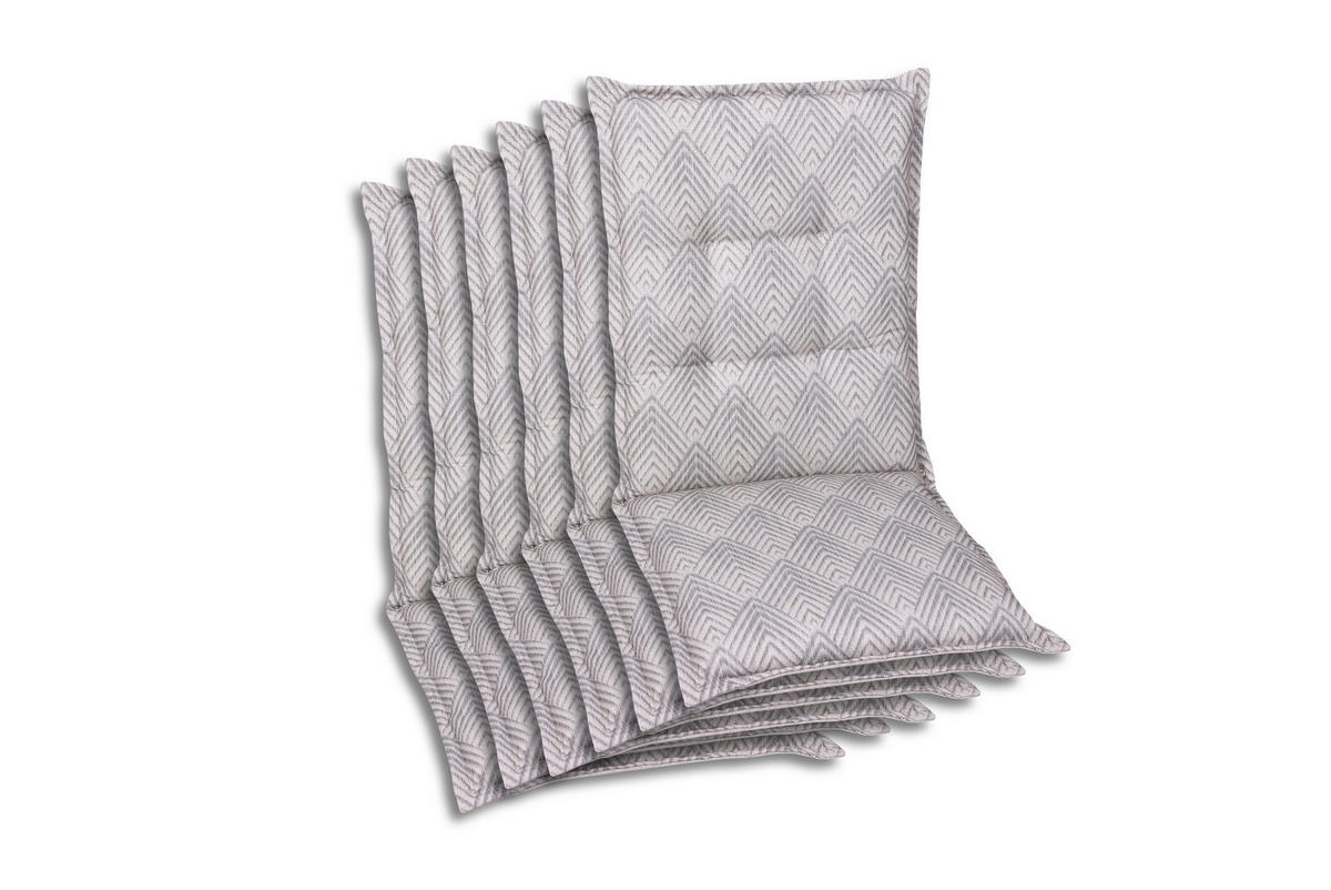 SESSELAUFLAGENSET Graphik  - Beige, Basics, Textil (50/7/108cm)