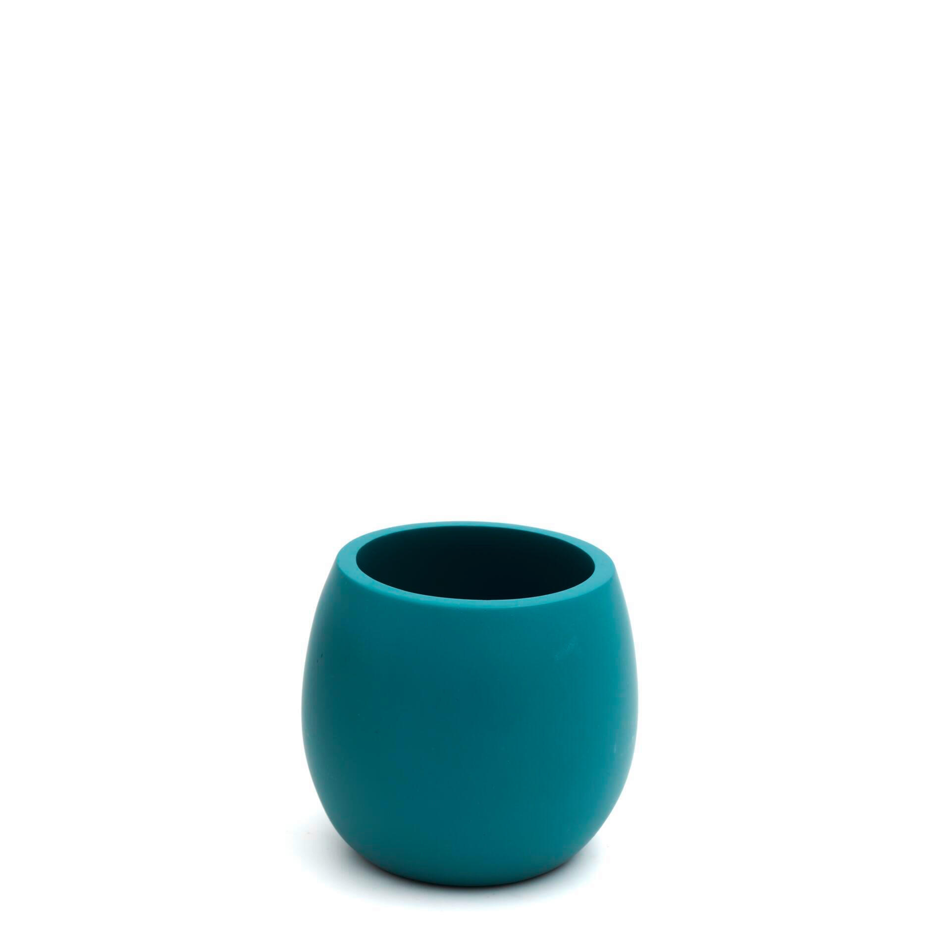 KELÍMEK NA ZUBNÍ KARTÁČEK petrolej - petrolej, Basics, plast (9,5/8,5/9,5cm) - Sadena