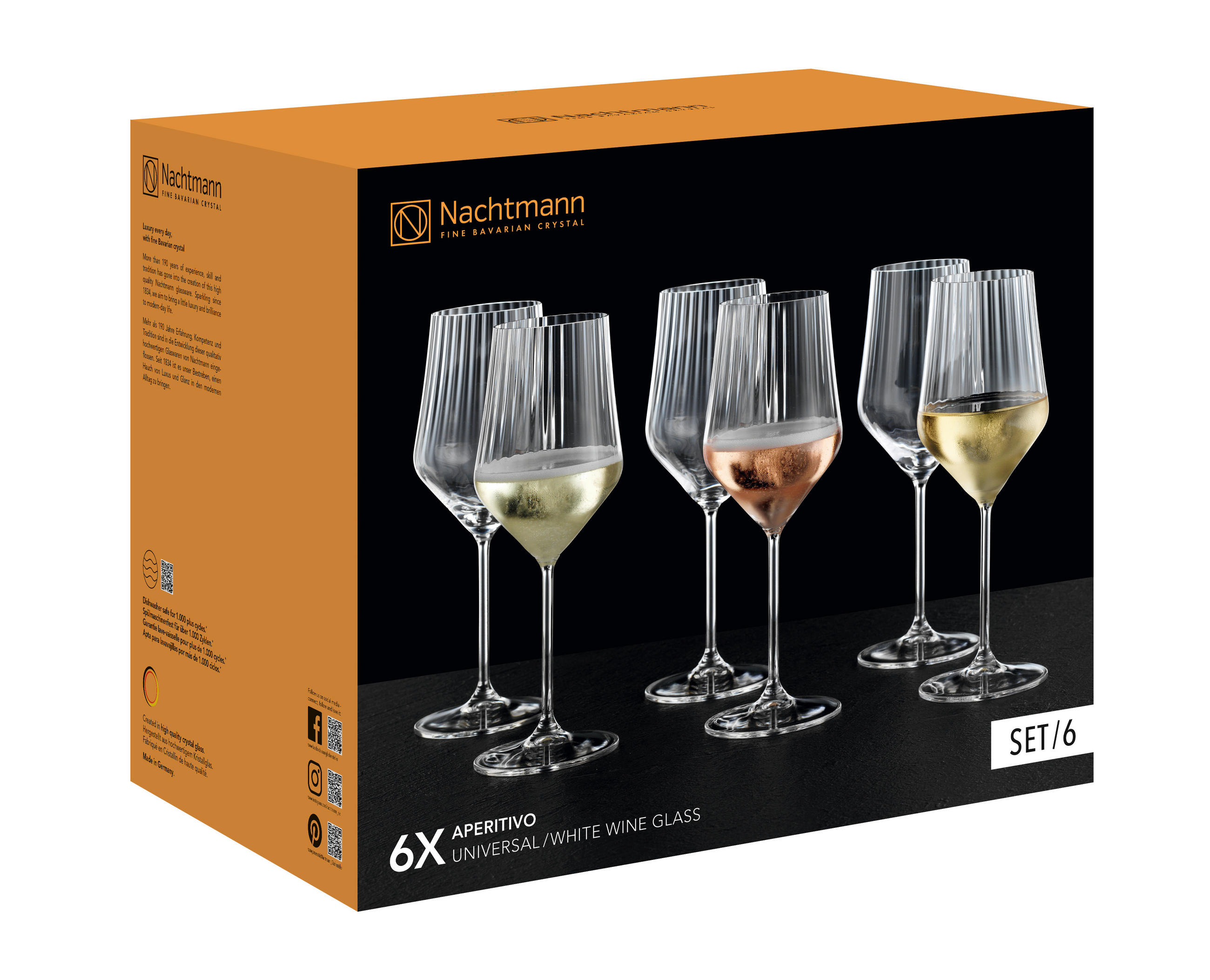 GLÄSERSET Aperitivo  6-teilig  - Klar, Basics, Glas (19,4/24,5/28,7cm) - Nachtmann