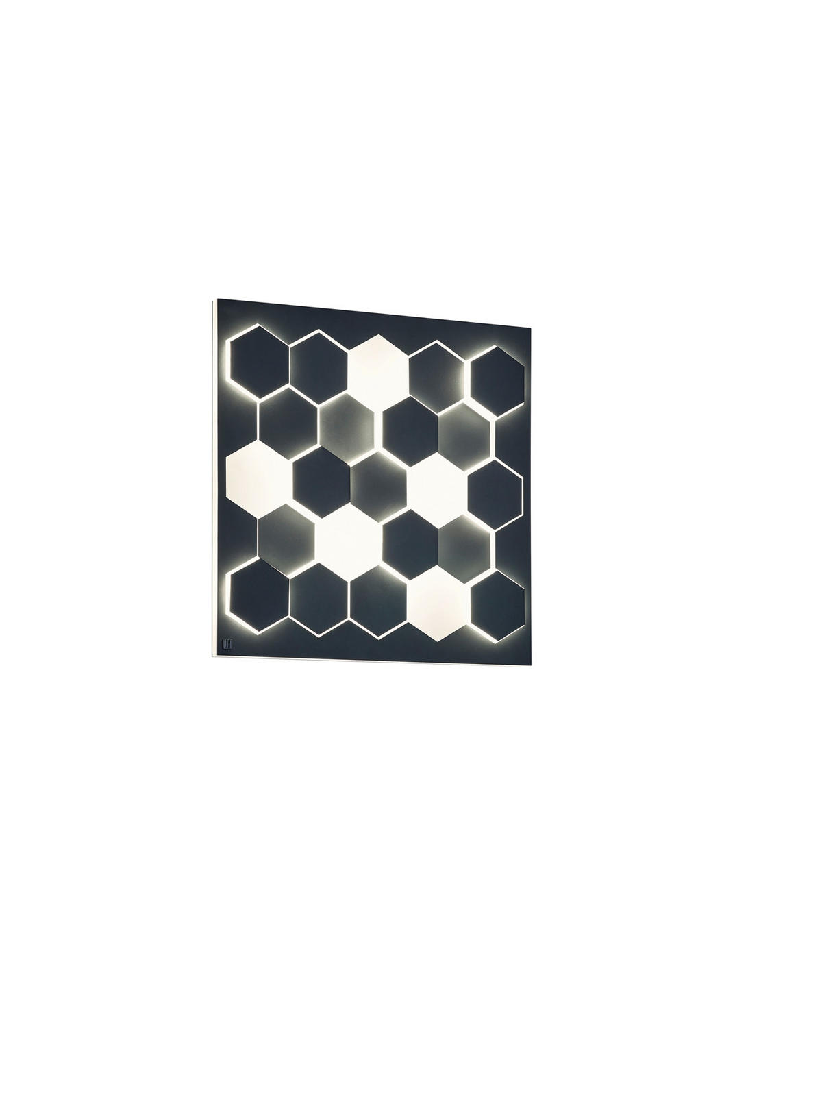 LED SVJETILJKA STROPNA Cifavo  - crna, Design, metal (55/55/7,5cm) - Cinque