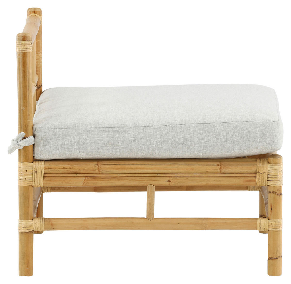LOUNGESOFA 71,5/71/75 cm Bambus, Rattan  - Hellbraun, KONVENTIONELL, Holz (71,5/71/75cm) - Gardenson