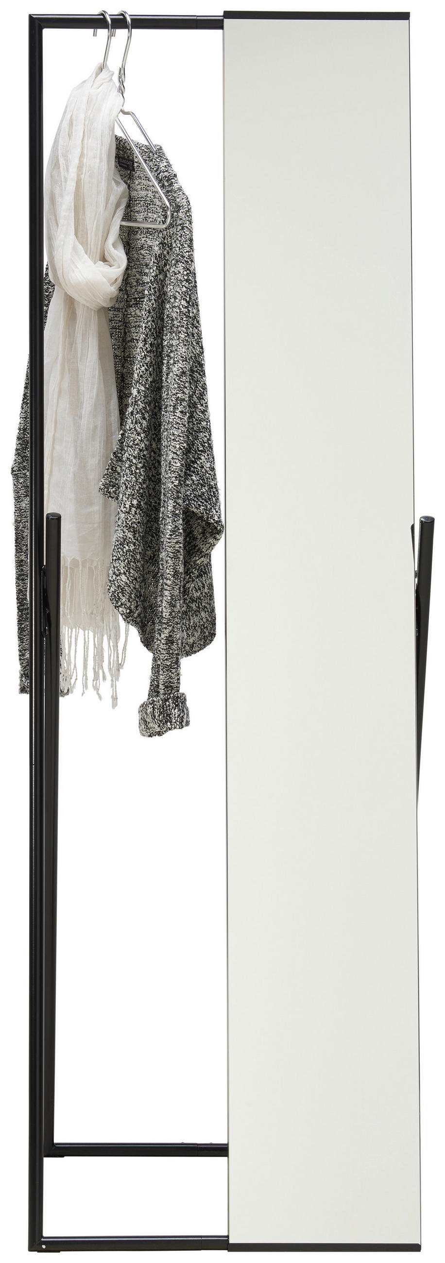 GOLVSPEGEL 50/158/46 cm  - svart, Design, metall/glas (50/158/46cm) - Carryhome