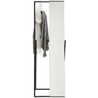 GOLVSPEGEL 50/158/46 cm  - svart, Design, metall/glas (50/158/46cm) - Carryhome