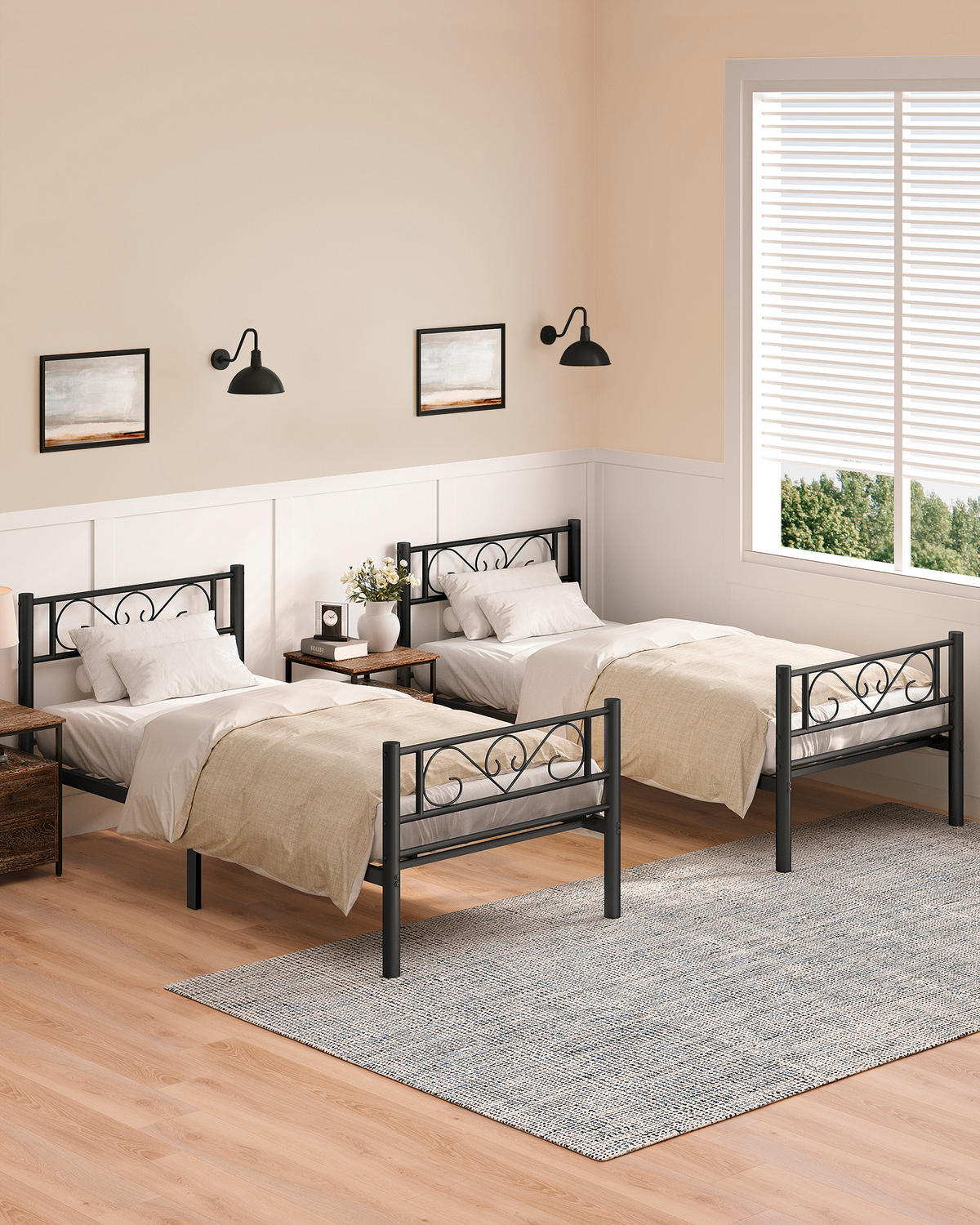 KOVOVÁ POSTEL, 90/200 cm černá - černá, Basics, kov (90/200cm) - Boxxx