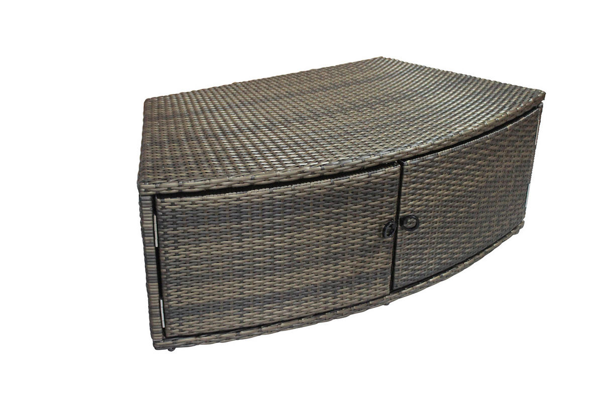 WHIRLPOOL NETSPA OCTOPUS 290/73 cm  - Schwarz, Basics, Leder/Kunststoff (290/73cm)