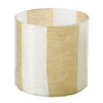 WINDLICHT - Weiß/Hellgrün, Trend, Glas/Papier (10/10cm) - Ambia Home