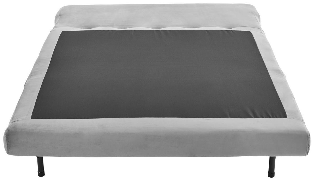 ZOFA S POSTELJNO FUNKCIJO,  siva tekstil  - siva/naravne barve, Design, umetna masa/tekstil (132/82/91cm) - Carryhome
