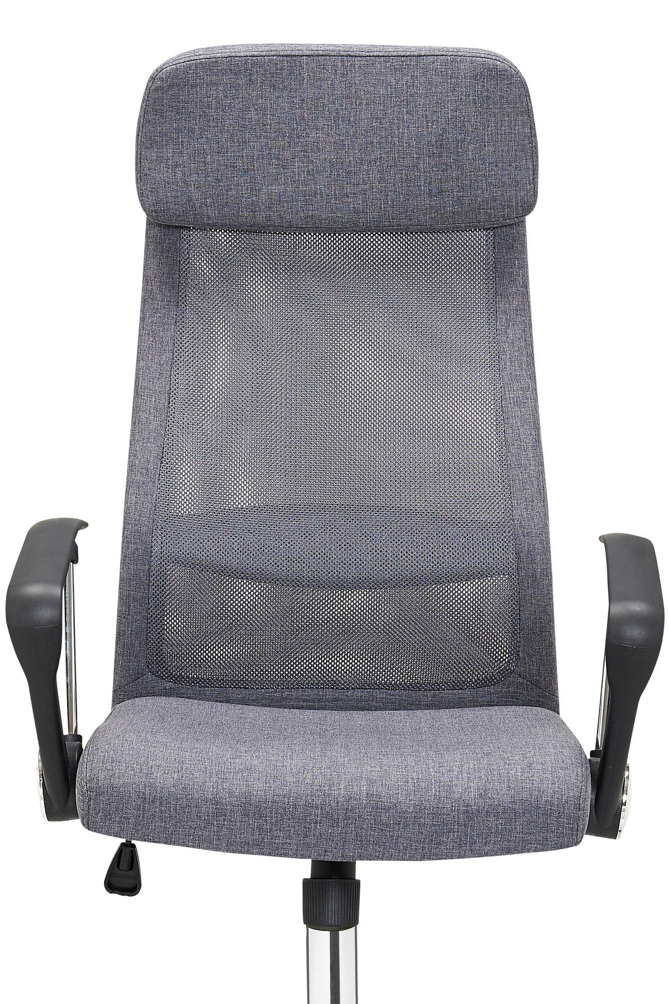 DREHSTUHL Netzbespannung Grau, Silberfarben  - Silberfarben/Schwarz, MODERN, Kunststoff/Textil (62/118/60cm) - Livetastic