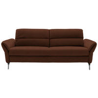 2-SITZER-SOFA in Flachgewebe Kupferfarben  - Nickelfarben/Kupferfarben, Design, Textil/Metall (186/87/100cm) - Schöner Wohnen