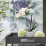 KUNSTBLUME Orchidee - Weiß/Grün, LIFESTYLE, Kunststoff/Metall (36cm)