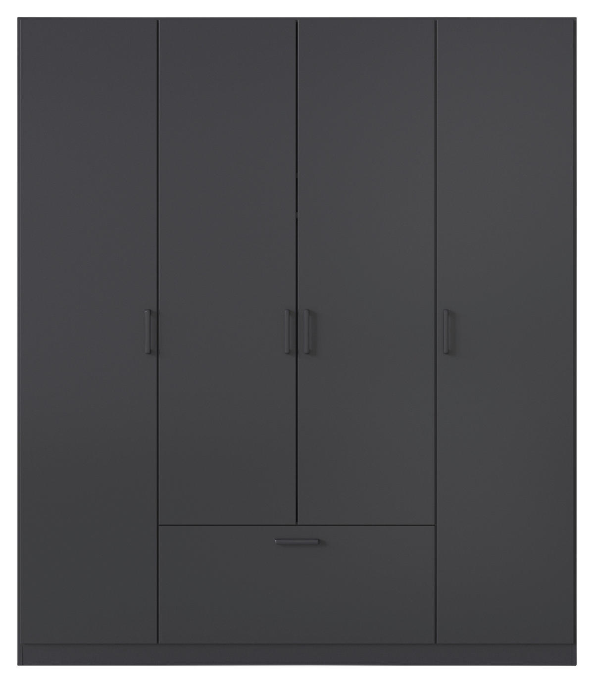 KLEIDERSCHRANK in Grau  - Grau, Basics, Holzwerkstoff/Metall (181/210/54cm) - Boxxx