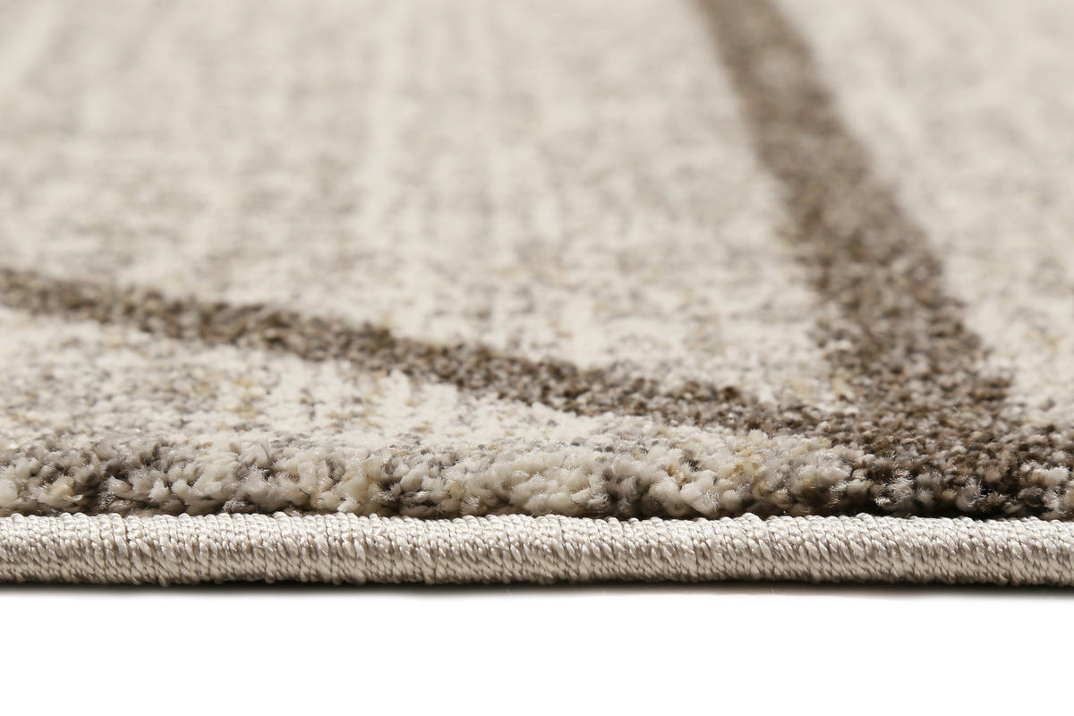 WEBTEPPICH 160/225 cm Bossa Lounge Taupe, Beige  - Taupe/Beige, Design, Textil (160/225cm) - Novel