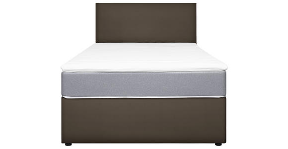 BOXBETT 120/200 cm in Grau, Hellgrau - Hellgrau/Grau, KONVENTIONELL, Holz/Holzwerkstoff (120/200cm) - Carryhome