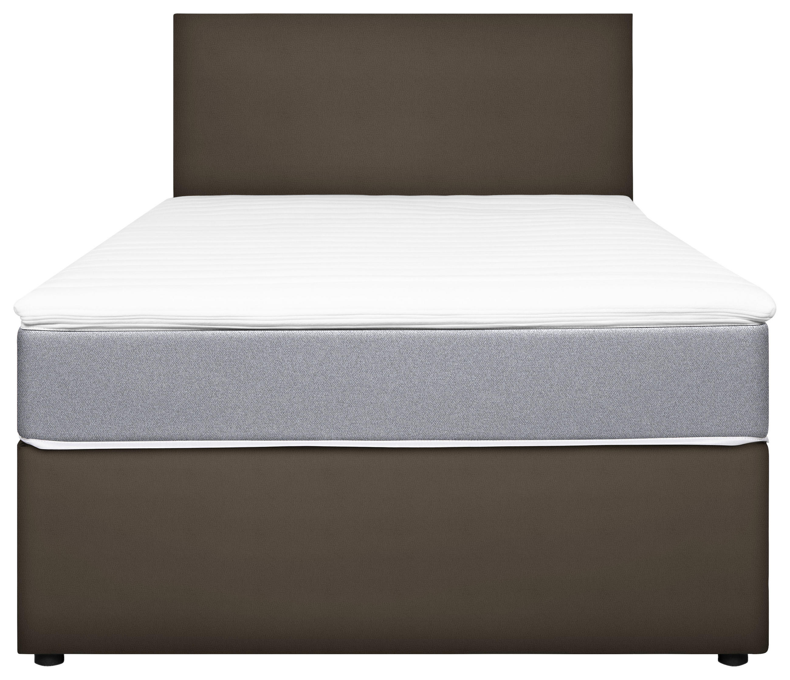 BOXBETT 120/200 cm  in Grau, Hellgrau  - Hellgrau/Grau, KONVENTIONELL, Holz/Holzwerkstoff (120/200cm) - Carryhome