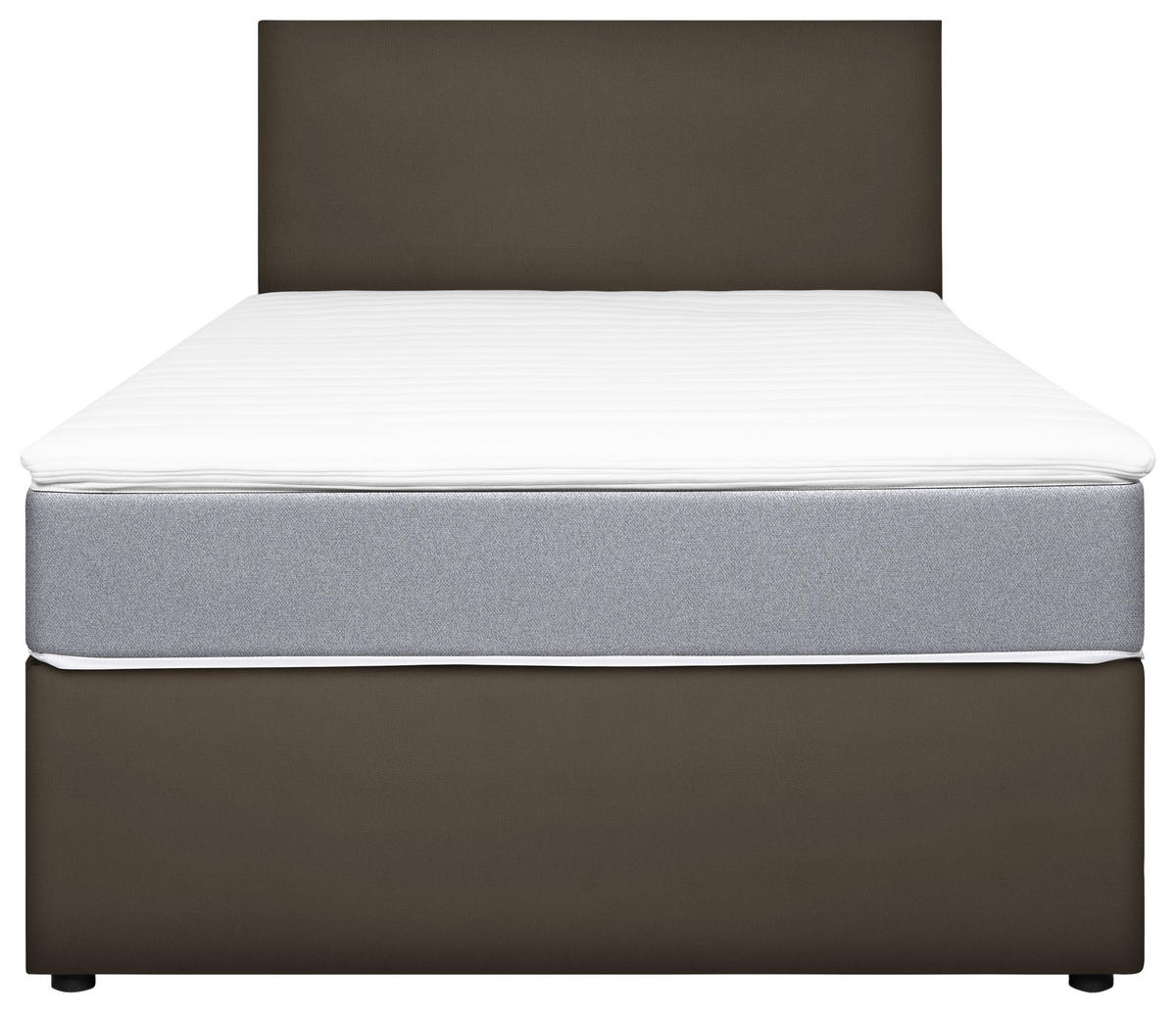 BOXBETT 140/200 cm  in Grau, Hellgrau  - Hellgrau/Grau, KONVENTIONELL, Holz/Holzwerkstoff (140/200cm) - MID.YOU