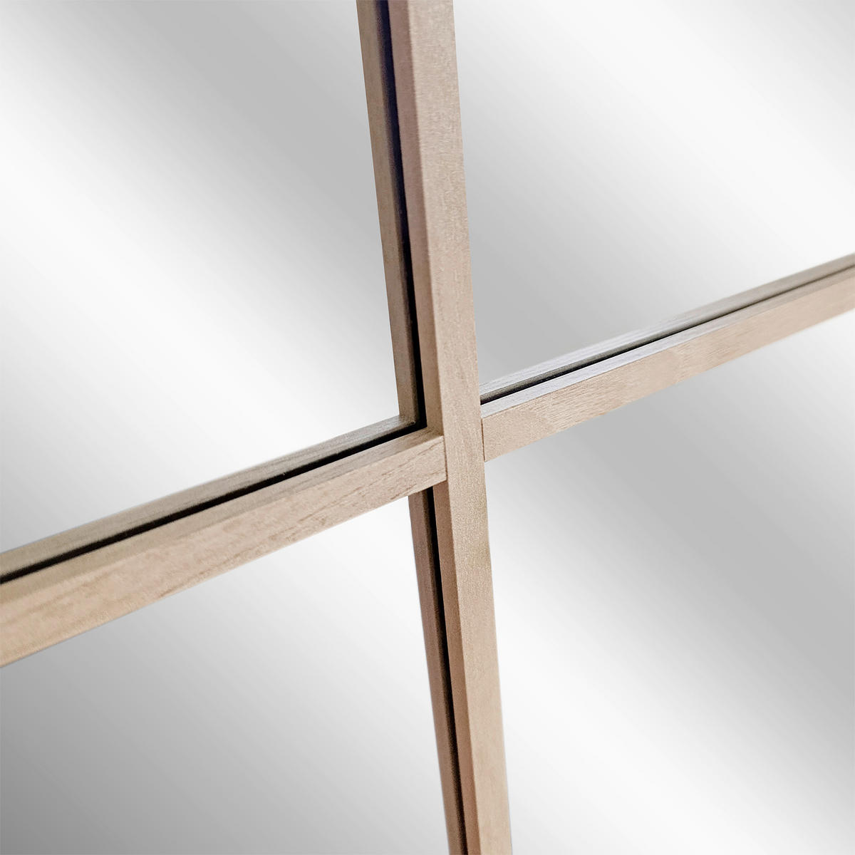 DEKOSPIEGEL  69/95 cm   in rechteckig  - Eichefarben, Basics, Glas/Holz (69/95cm)