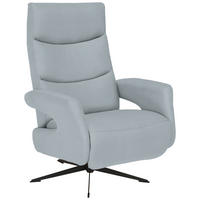 RELAXSESSEL in Textil Hellblau  - Schwarz/Hellblau, Design, Textil/Metall (75/106/89cm) - Welnova