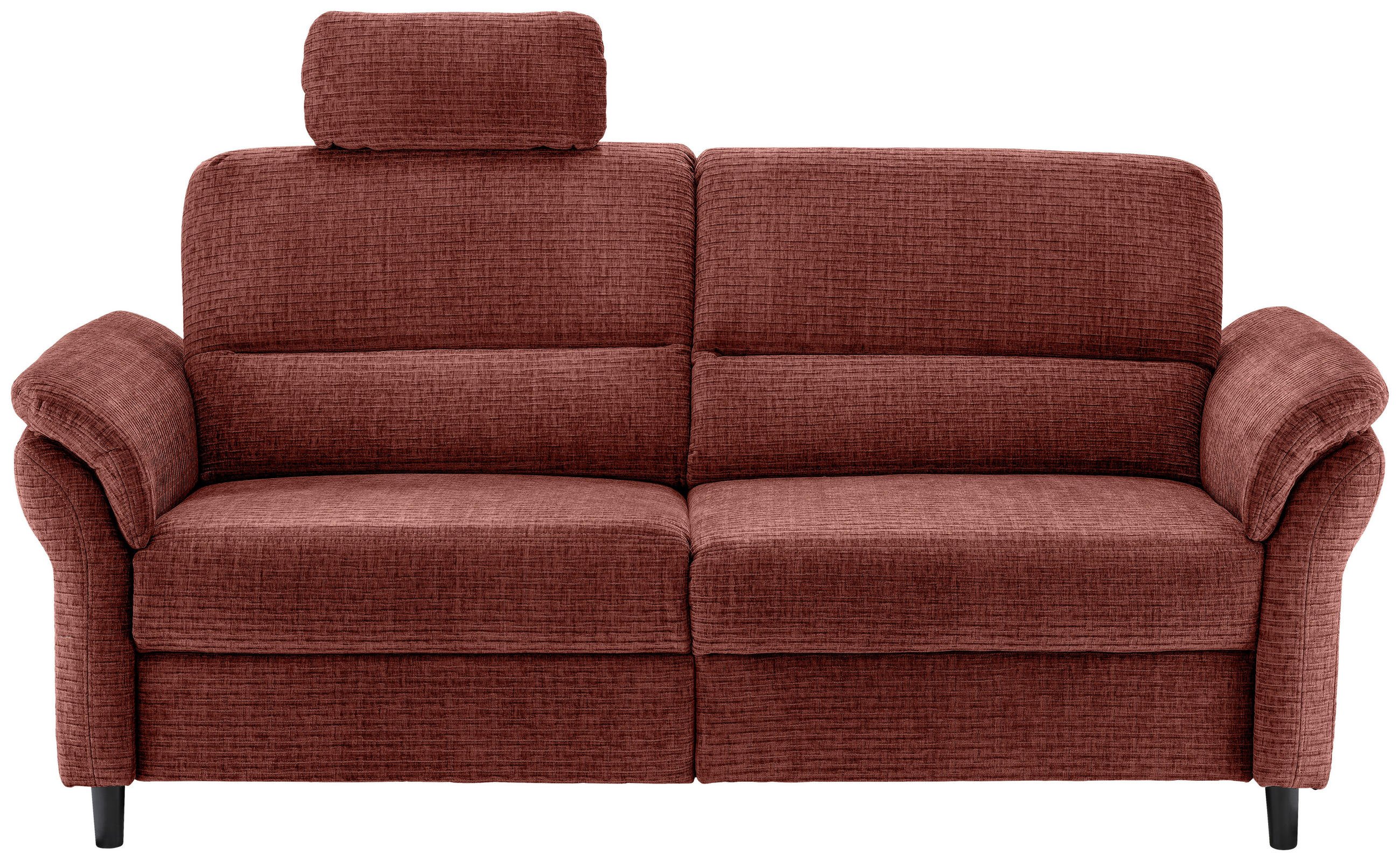 3-SITZER-SOFA Mikrofaser Koralle  - Koralle/Schwarz, MODERN, Holz/Textil (192/90/89cm) - Livetastic