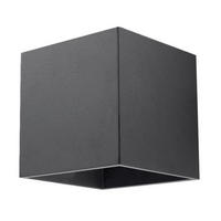 WANDLEUCHTE Quad 10/12/10 cm  - Schwarz, KONVENTIONELL, Metall (10/12/10cm)