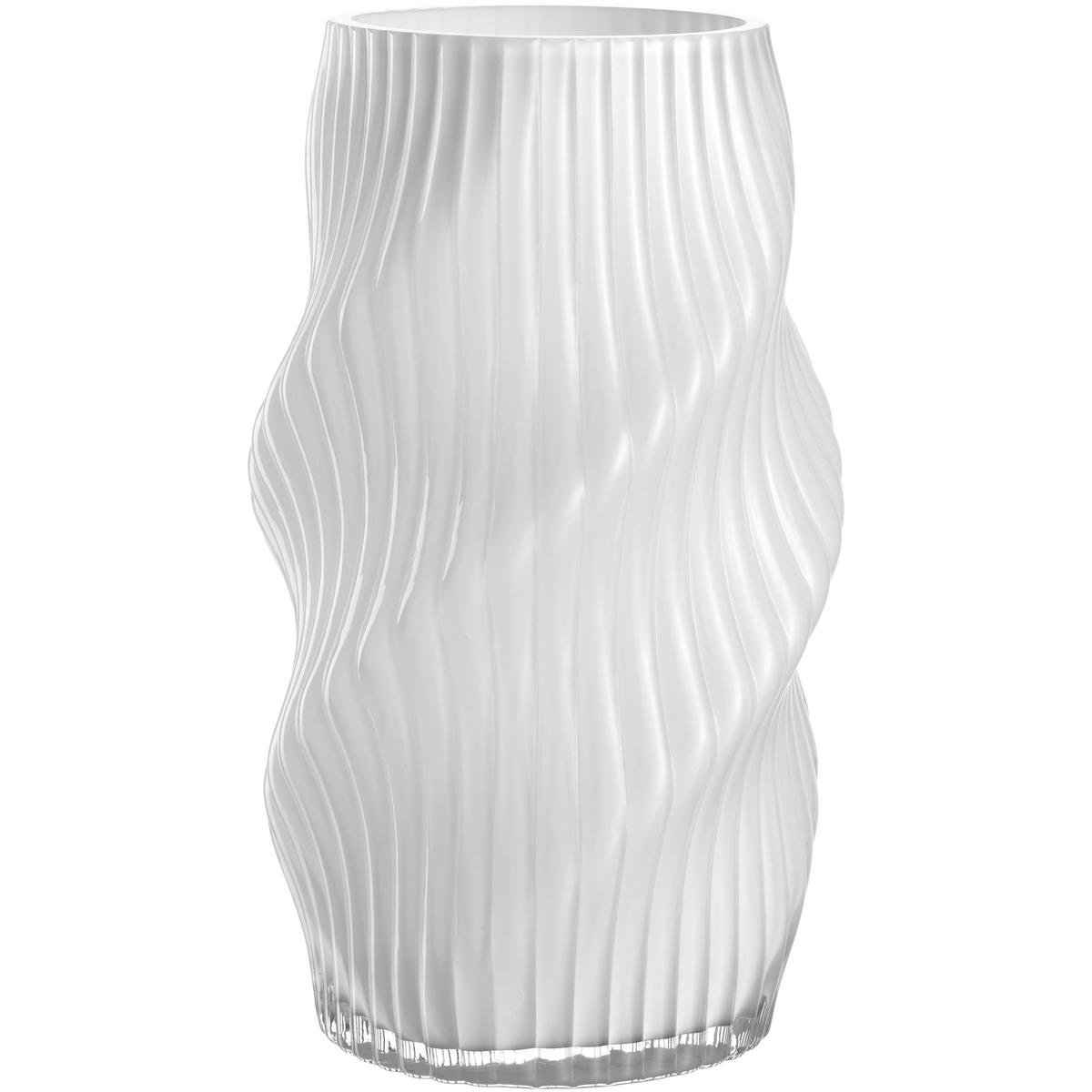VASE  - Weiß, Basics, Glas (16/30/16cm) - Leonardo